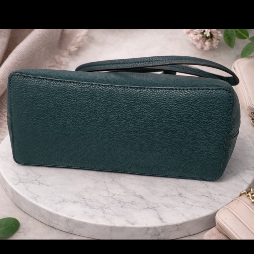 Nanette Lepore Dark Green Asahi Triple Section Shoulder Bag Like New - Picture 4 of 4